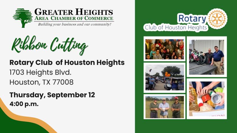 Ribbon Cutting for Rotary Club of Houston Heights